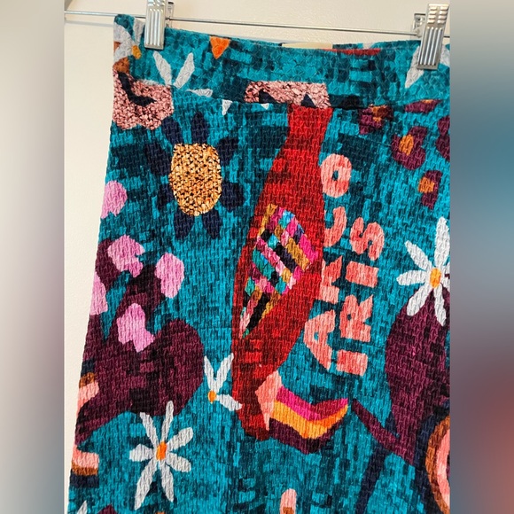 🦋FARM RIO FOR ANTHROPOLOGIE GABRIELA knit MAXI SKIRT XS - Picture 8 of 16